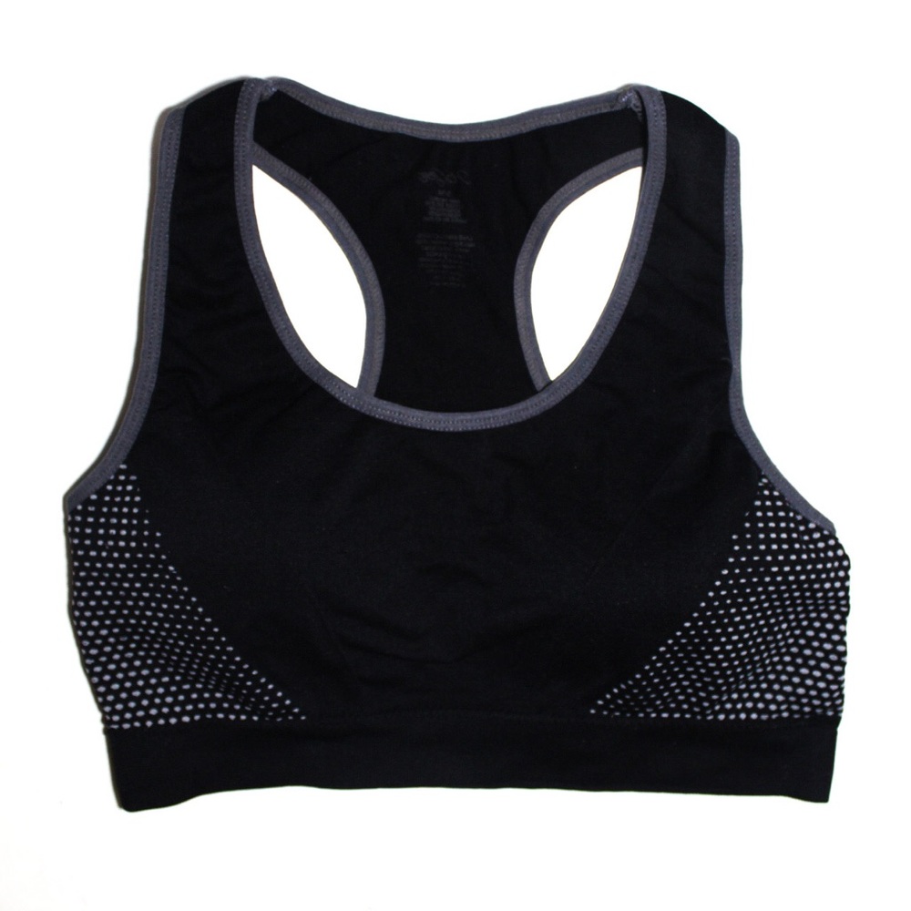(Sold)Racerback Black Sports Bra